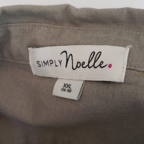 SIMPLY NOELLE LINEN TOP - Picture 4 of 7